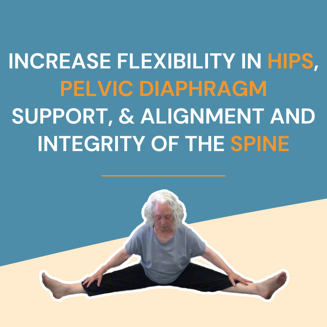 Increase Flexibility in Hips, Pelvic Diaphragm Support, and Alignment and Integrity of the Spine